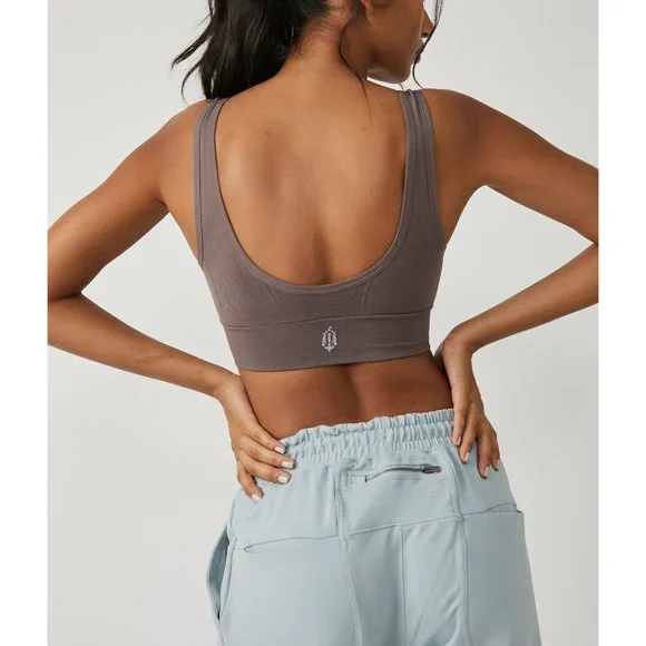 FP MOVEMENT Free Throw Square Neck Bra / Violet Umber - Picture 3 of 5